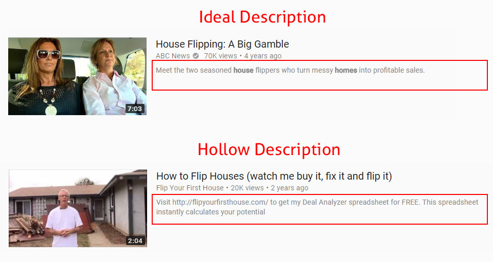 YouTube Description Example