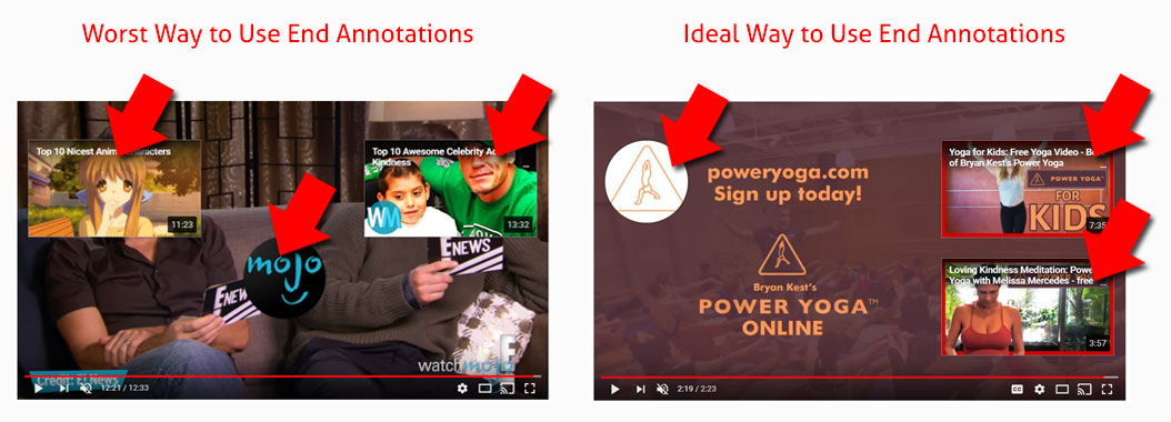 YouTube End Annotations