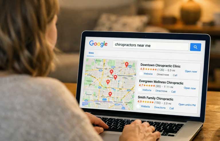Chiropractors Near Me in Google Search