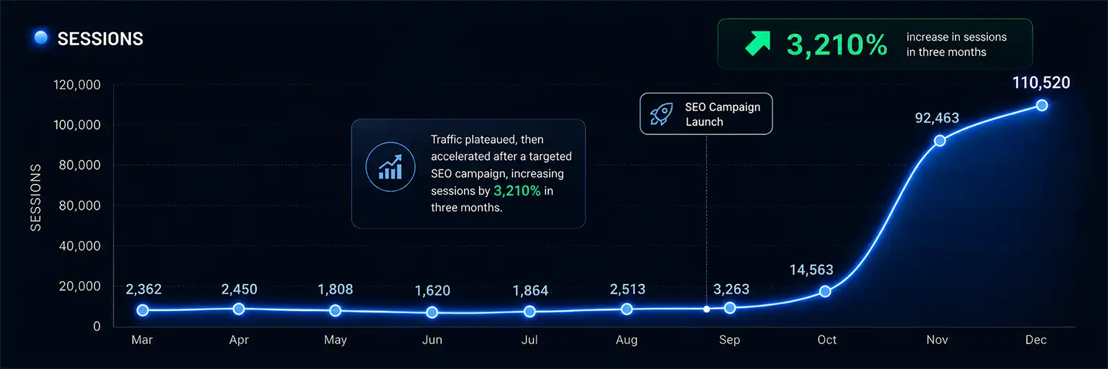 SEO Analytics Success Example