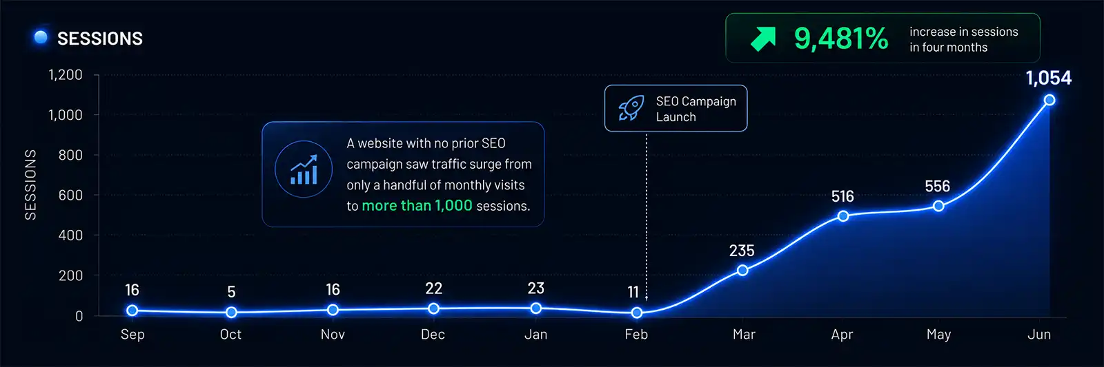 SEO Analytics Success Example