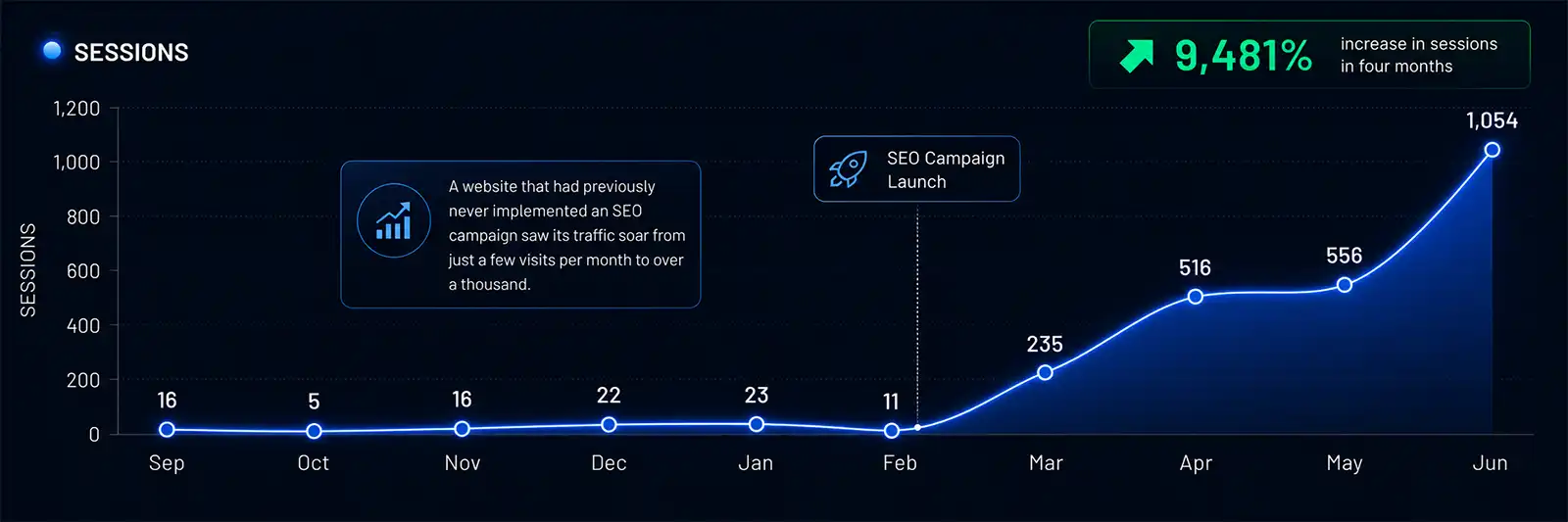 SEO Analytics Success Example